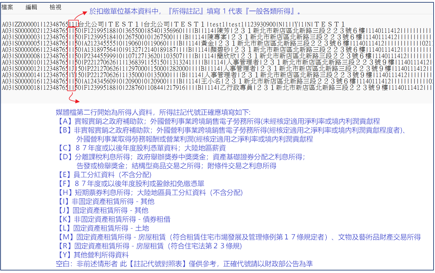 關於居住者媒體檔上傳至電子申報系統出現『申報單位資料不完整』訊息之排除指南-2