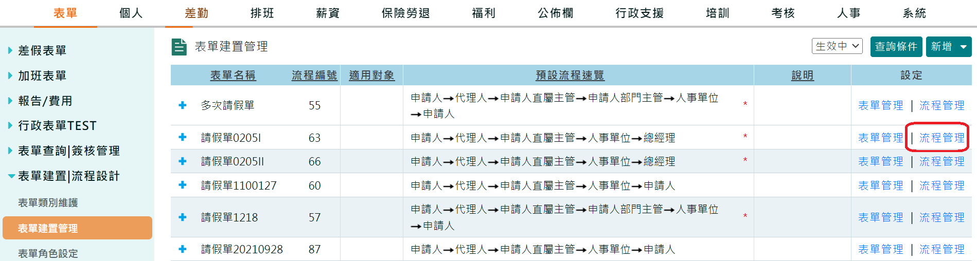 如何將簽核假單內右上方「決行」、「同意」、「不同意」按鈕自訂名稱-1