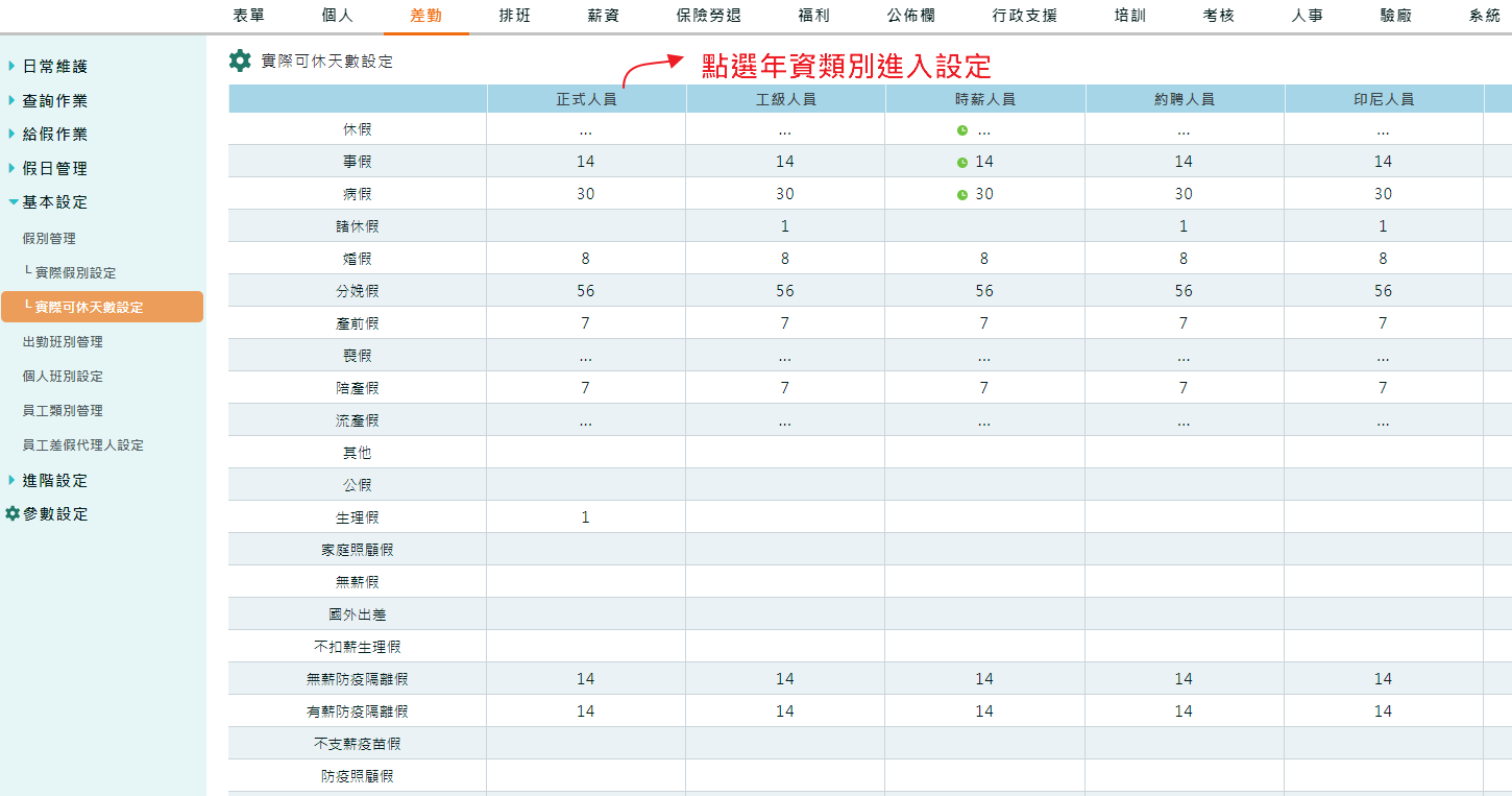 如何自訂請假假別 （請假表單、假別天數）-2