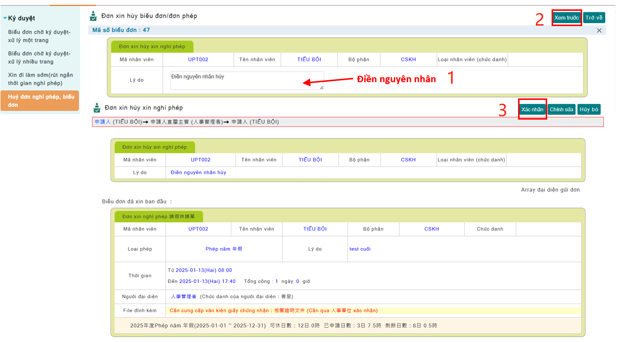 Nhập sai thời gian khi gửi biểu đơn phải l&agrave;m thế n&agrave;o ?-1