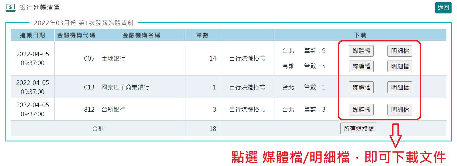 如何下載銀行媒體檔？-1